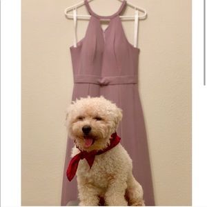 Bridesmaids Azazie halter with pockets